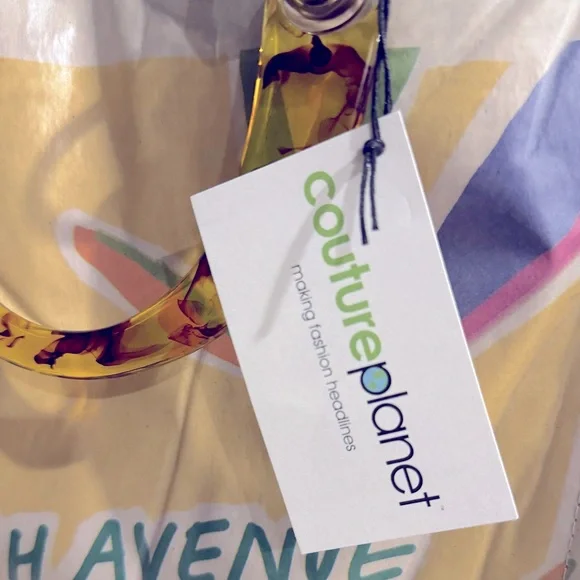 Couture Planet Fifth Avenue Blooms News ad Bag, NWT